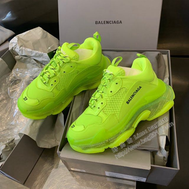 Balenciaga經典款男女鞋 巴黎世家頂級版本Triples氣墊水晶老爹鞋 Balenciaga情侶款老爹鞋  hdbl1157